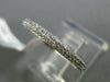 ESTATE WIDE .44CT DIAMOND 18K WHITE GOLD 3 ROW 3D CLASSIC ETERNITY MILGRAIN RING
