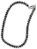 ESTATE 41.02CT BLACK DIAMOND 14KT WHITE GOLD 3D CLASSIC ETERNITY TENNIS BRACELET