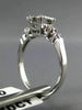 ANTIQUE .40CT OLD MINE DIAMOND 18KT WHITE GOLD SOLITAIRE ENGAGEMENT RING #21616