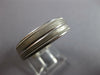 ESTATE WIDE 14KT WHITE GOLD 3D SOLID MILGRAIN COMFORT FIT MENS ANNIVERSARY RING
