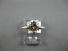 .60CT CHOCOLATE FANCY DIAMOND 14KT WHITE GOLD 3D ROUND 6 PRONG ENGAGEMENT RING