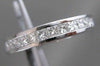 ESTATE 2.16CTW PRINCESS DIAMOND ETERNITY 14K WHITE GOLD WEDDING RING F VVS #2103