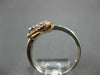LARGE .80CT DIAMOND 14KT WHITE GOLD 3D DOUBLE PEAR SHAPE CRISS CROSS SNAKE RING