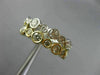 WIDE 2.16CT DIAMOND 14KT WHITE & YELLOW GOLD BEZEL DOUBLE STACKABLE WEDDING RING