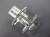 ESTATE .41CT DIAMOND 18KT WHITE GOLD 3D 2 ROW CLASSIC BAR RING