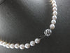 0.05CT DIAMOND & AAA SOUTH SEA PEARL 14K WHITE GOLD FILIGREE LOVE NECKLACE #27886