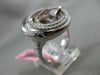 ESTATE LARGE .39CT DIAMOND 18KT WHITE GOLD 3D HANDCRAFTED MULTI CIRCULAR RING