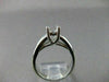 ESTATE WIDE .60CT DIAMOND 14K WHITE GOLD SEMI MOUNT LUCIDA ENGAGEMENT RING #2418