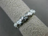 ESTATE .65CT DIAMOND 14KT WHITE GOLD 3D CLASSIC 6 STONE ANNIVERSARY RING #1177