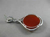 ANTIQUE MASSIVE 47.58CT FANCY DIAMOND & AAA RED AGATE 14KT 2 TONE GOLD EARRINGS