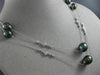 ESTATE LARGE & LONG .80CT DIAMOND & AAA TAHITIAN PEARL 14K WHITE GOLD NECKLACE