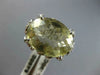 ESTATE WIDE 8.90CT DIAMOND & AAA YELLOW TOPAZ 18K WHITE GOLD FILIGREE RING #2303