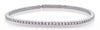 ESTATE .80CT DIAMOND 14KT WHITE GOLD CLASSIC ROUND 4 PRONG CUFF TENNIS BRACELET
