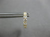 ESTATE .62CT DIAMOND 18KT YELLOW GOLD ROUND 5 STONE SHARED PRONG HUGGIE EARRINGS