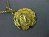 ESTATE 18KT YELLOW GOLD 3D HANDCRAFTED ITALIAN RELIGIOUS METAL PENDANT #26083