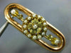 ANTIQUE AAA SOUTH SEA PEARL 14K YELLOW & ROSE GOLD OVAL FLOWER BROOCH PIN #26638