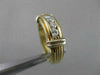 ESTATE .40CTW DIAMOND 14K WHITE YELLOW GOLD MENS WEDDING RING 6MM 6.75 #2155