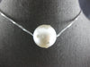 EXTRA LARGE .30CT DIAMOND & AAA SOUTH SEA PEARL 18KT WHITE GOLD FLOATING PENDANT