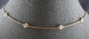 ESTATE EXTRA LONG 3.15CT DIAMOND 14KT ROSE GOLD ROUND BY THE YARD LOVE NECKLACE
