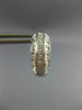 ESTATE WIDE 1.30CT DIAMOND 14K WHITE GOLD CLASSIC MULTI ROW HUGGIE EARRINGS #679