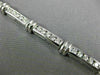 ESTATE 3.0CT DIAMOND 14KT WHITE GOLD CLASSIC CHANNEL LINK TENNIS BRACELET #11117