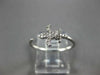 ESTATE .13CT DIAMOND 14KT WHITE GOLD 3D FLEUR DE LIS FUN RING