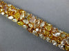 WIDE 28.14CT MULTI COLOR DIAMOND 18K YELLOW GOLD GRADUATING LOVE TENNIS BRACELET