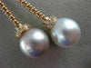 LARGE .42CT DIAMOND & WHITE PINK SOUTH SEA PEARL 18KT ROSE GOLD LARIAT NECKLACE