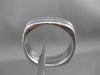 ESTATE 14K WHITE GOLD CLASSIC MATTE & SHINY WEDDING ANNIVERSARY BAND RING #23162