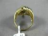 ESTATE LARGE 3.36CT DIAMOND & AAA SAPPHIRE 18KT YELLOW GOLD MULTI ROW LOVE RING