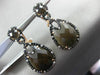 ESTATE LARGE 1.14CT DIAMOND & TOPAZ 14KT ROSE GOLD MULTI SHAPE CLIP ON EARRINGS