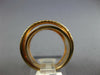 ESTATE LARGE .32CT DIAMOND 18KT ROSE GOLD 3D DOUBLE ROW FUN RING
