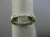 ESTATE WIDE .57CT ROUND & PRINCESS DIAMOND 18K WHITE & ROSE GOLD ETOILE FUN RING