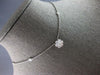 ESTATE .90CT DIAMOND 14KT WHITE GOLD 3D FLOWER BY THE YARD LOVE NECKLACE #27599
