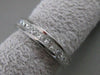 ESTATE 2.16CTW PRINCESS DIAMOND ETERNITY 14K WHITE GOLD WEDDING RING F VVS #2103