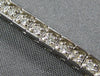 ESTATE .95CT DIAMOND 14KT WHITE GOLD CLASSIC ROUND CHANNEL PRONG TENNIS BRACELET