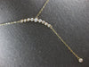 .49CT DIAMOND 14KT YELLOW GOLD GRADUATING JOURNEY SOLITAIRE LARIAT FUN NECKLACE