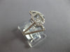 WIDE .53CT DANCING DIAMOND 14KT WHITE GOLD 3D ROUND SQUARE OCTAGON FUN RING