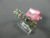ESTATE 1.71CT WHITE & PINK DIAMOND 18K ROSE GOLD 7 STONE HALO ANNIVERSARY RING