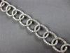 ESTATE WIDE 2.50CT DIAMOND 14KT WHITE GOLD ROUND OVAL LOVE KNOT TENNIS BRACELET