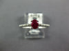 .46CT DIAMOND & AAA RUBY 18KT WHITE GOLD 3D CLASSIC OVAL & ROUND FRIENDSHIP RING