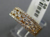 ESTATE WIDE .80CT DIAMOND 14KT ROSE GOLD 3D ETOILE WEDDING ANNIVERSARY RING 6mm