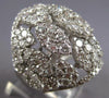 EXTRA LARGE 6.23CT DIAMOND 18KT WHITE GOLD MARQUISE & PEAR SHAPE COCKTAIL RING