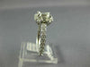 ESTATE 1.29CT DIAMOND 14K WHITE GOLD BAGUETTE & ROUND HALO ENGAGEMENT RING 26686
