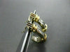 ESTATE .65CT DIAMOND PRINCESS 14K W &Y GOLD UMBRELLA HANGING EARRINGS 22mm #6165