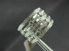 ESTATE WIDE 1.10CT DIAMOND 14KT WHITE GOLD 3D ETOILE MULTI ROW ANNIVERSARY RING