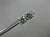 CLASSIC 1.07CT ROUND DIAMOND PLATINUM 4 PRONG 3D STUD EARRINGS F/G VS/SI1 #2048