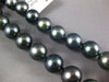 ESTATE LARGE AAA SOUTH SEA & TAHITIAN PEARL 14KT WHITE GOLD 3D OMBRE NECKLACE