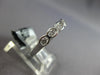 ESTATE .35CT DIAMOND 18K WHITE GOLD ROUND SEMI ETERNITY WEDDING ANNIVERSARY RING