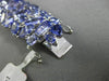 ESTATE MASSIVE 82.92CT TANZANITE 18KT WHITE GOLD 3D MULTI SHAPE TENNIS BRACELET